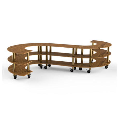 Steelite MGCMSB02BBXW - Medium S Buffet Station, 129.0" X 141.0" X 35.0", Modular