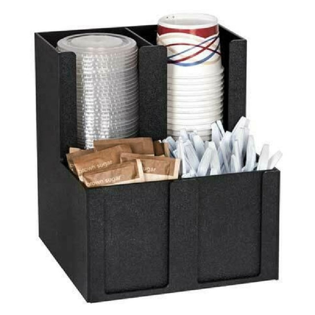 Dispense Rite MCD-4BT Cup Lid Straw & Condiment Organizer