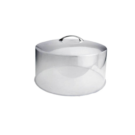 Omcan 80876 (80876) Cake Cover 12" Dia. Plastic With A Chrome Plated Handle