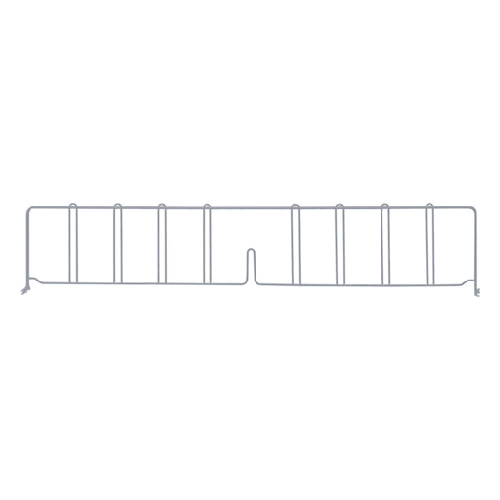 Quantum DIV36GY Wire Shelf Divider 36"D X 8"H Gray Epoxy Antimicrobial Finish