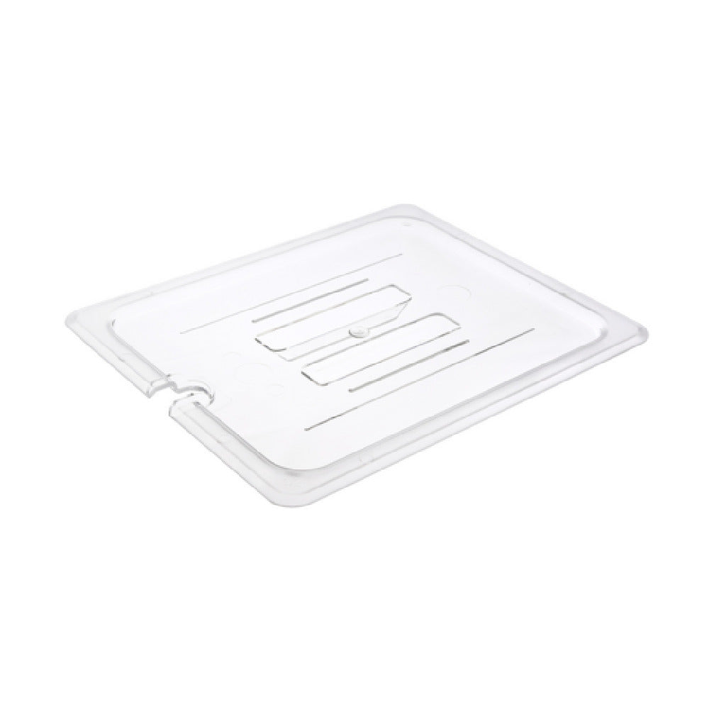 CAC China PCSL-HC Food Pan Cover Half-size Notched