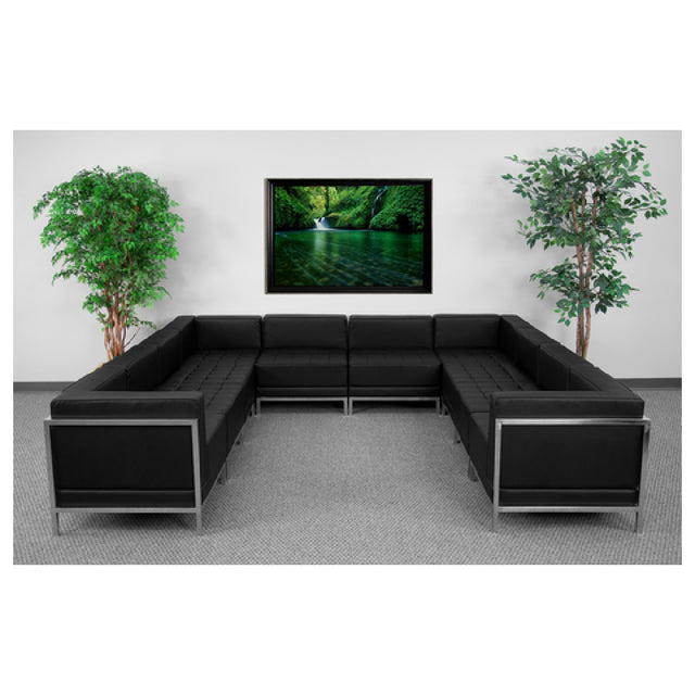 Flash Furniture ZB-IMAG-U-SECT-SET1-GG Hercules Imagination Series Sectional 113"W X 113"D X 27-1/4"H Overall