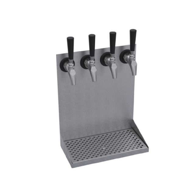 Krowne KWMDT-4S Krowne Wall Mounted Drip Tray Four Faucets Handles And Faucets Not Included