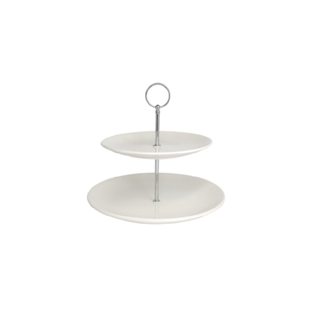 Cameo China Tableware USA 210-0002 - Imperial Cake Stand, 2-tier, Plate: 8" (21cm) & 10-1/4"(26cm)