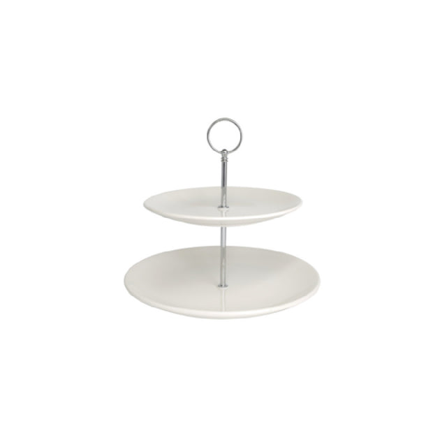 Cameo China Tableware USA 210-0002 - Imperial Cake Stand, 2-tier, Plate: 8" (21cm) & 10-1/4"(26cm)