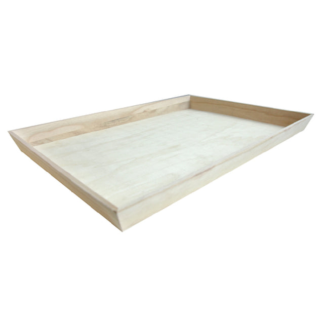 PacknWood 210WOODTRAY54 - Noah54 Tray, 22.7" X 15.7" X 1.75", Rectangle