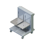 Piper Products 2ATCA-ST - Tray & Rack Dispenser, Cantilever Style, Mobile Design