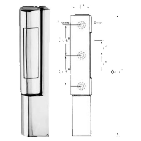 Franklin Machine Products 123-1185 Cam Lift Hinge 13/16" Adjustable Offset With Hinge Cover