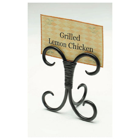 Hubert 65702 - Sign Holder, 3-1/4" X 2" X 3-3/4"H, Scroll Design