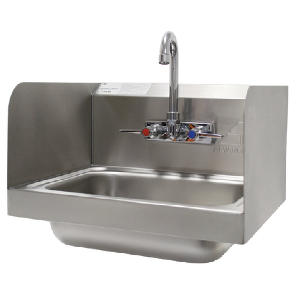 Advance Tabco 7-PS-66 Hand Sink Wall Mounted 14" Wide X 10" Front-to-back X 5" Deep Bowl