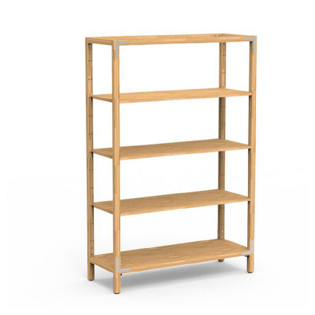 Steelite MGCCAN14NSXF Canvas Three Shelf Unit Natural Brushed Stainless Steel On Legs