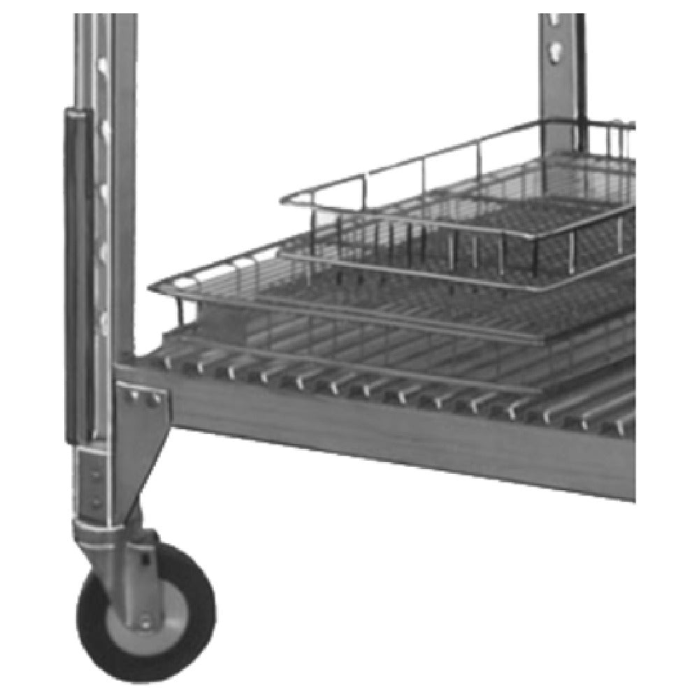 Cres Cor 1056 005 Vertical Bumpers Non-marking Gray Rubber Bumpers Protect Bottom 12" Of Rack Posts