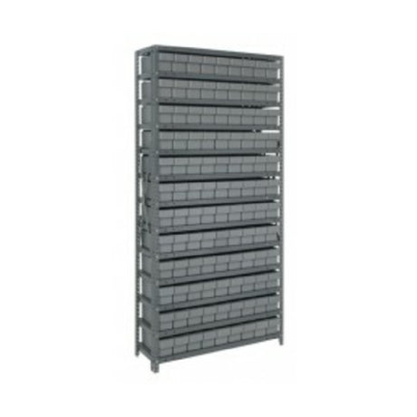 Quantum 1275-501_BLUE - Shelving Unit, 12"D X 36"L X 75"H, Heavy Duty
