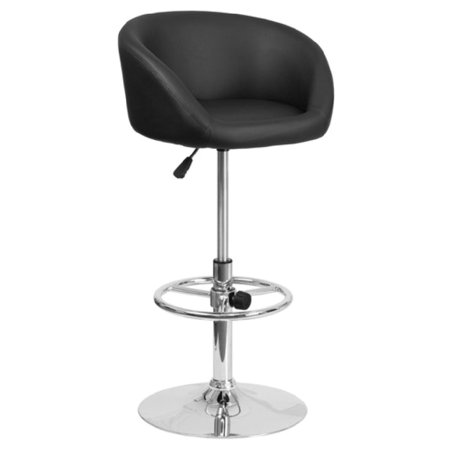 Flash Furniture CH-TC3-1066L-BK-GG Swivel Bar Stool Adjustable Height Contemporary Style