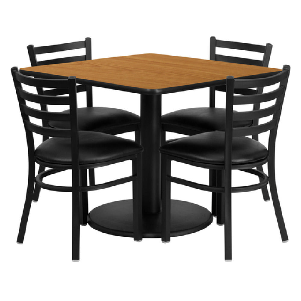 Flash Furniture RSRB1015-GG Table And Chair Set Includes (1) 36"W X 36"D X 30"H Table