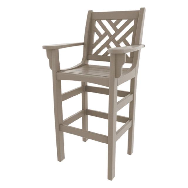 Plantation Prestige 3250320-01 UPGRD - Chippendale Barstoool With Arms Upgrade Finish