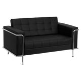 Flash Furniture ZB-LESLEY-8090-LS-BK-GG Hercules Lesley Series Loveseat 59"W X 33"D X 32-1/4"H