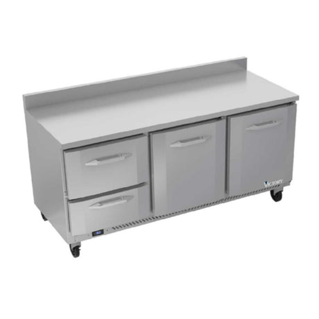 Victory VWRD72HC-2 Worktop Refrigerated Counter Powered By V-Core™ Three-section