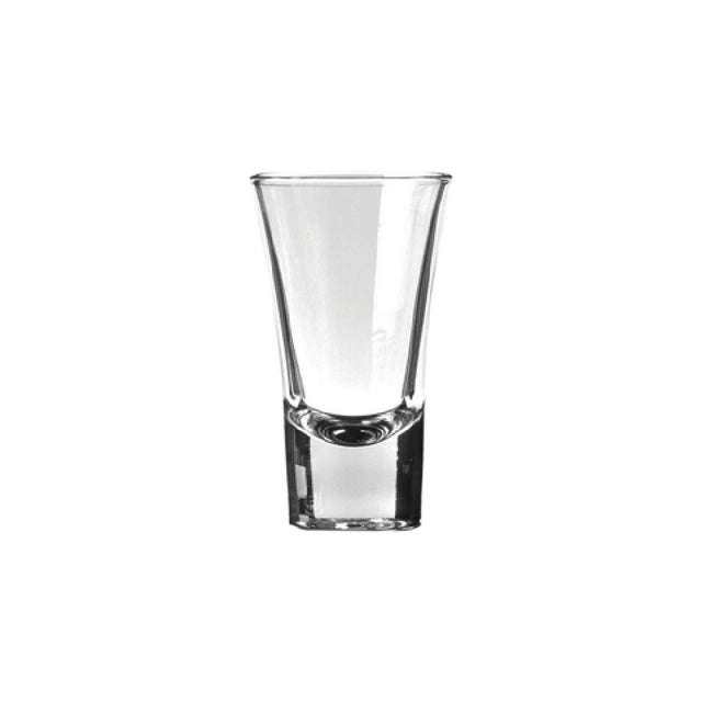 Steelite P52194 Shot Glass 2.0 Oz. (H 3-1/2" M 2" T 2-1/8" B 1-3/8") Soda Lime