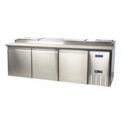 Stanton Trading STC-PPT-94 - Pizza Prep Table, Three-section, Self-contained Refrigeration