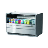 Turbo Air TOM-48UC-S-N Drop-In Horizontal Open Display Case Low Profile 6.8 Cu. Ft. Capacity