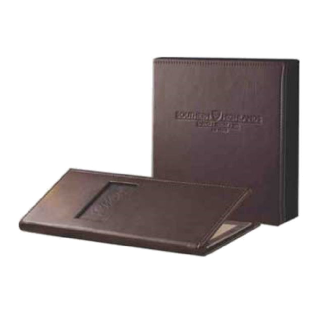 Menu Solutions GL160C Menu Cover Holds 8-1/2" X 11" Inserts Quad Panel Booklet With 6 Views