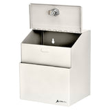 Alpine Industries ADI631-01-WHI Suggestion Box 7" X 6" X 8-1/2"H Wall Mountable