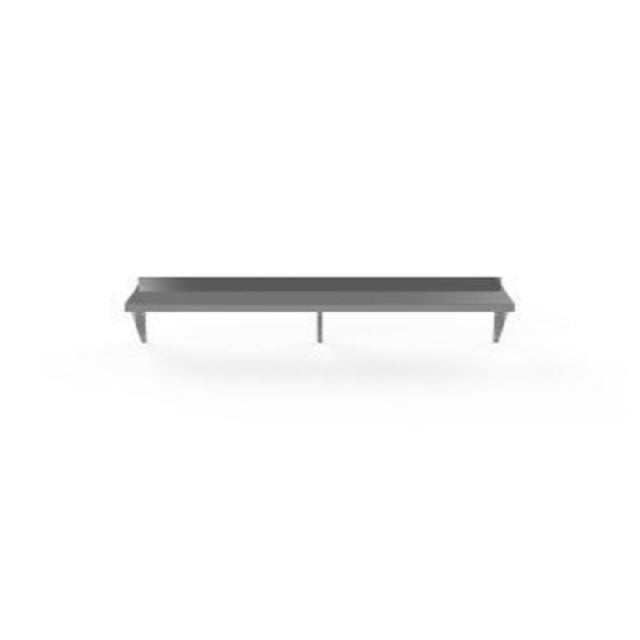 Atosa USA, Inc. SWS1284/304 - Wall Shelf, 84" X 12" X 10", 3 Brackets