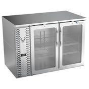 Victory VBB48HC-G-S - Back Bar Refrigerator, Two-section, 48"W X 29-11/16”D X 34"H