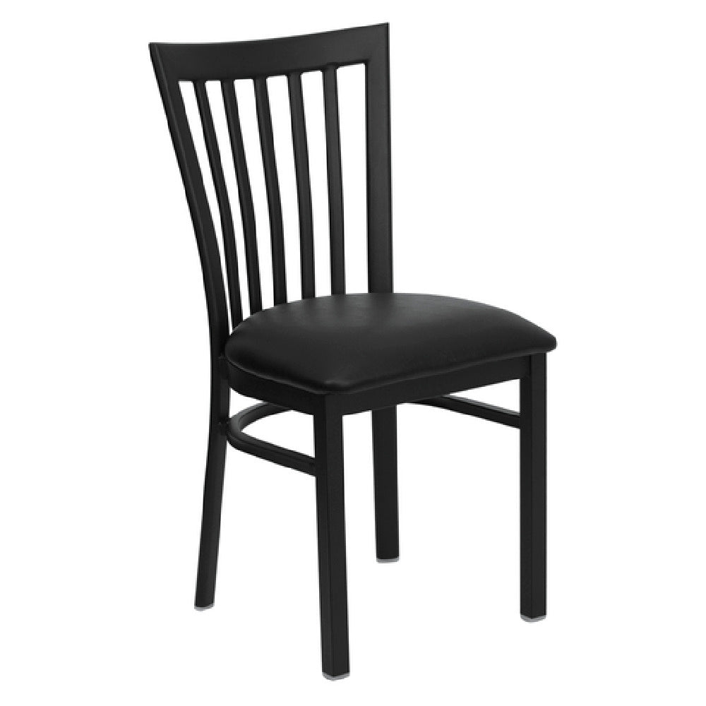 Flash Furniture XU-DG6Q4BSCH-BLKV-GG Hercules Series Restaurant Chair Metal Schoolhouse Back