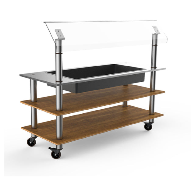 Steelite MGCMLB16BSXW Mogogo Buffet Solutions Modular Classic Chilled Station 3-tier