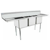 Empura Stainless ESD31620LR18 Sink (3) Compartment Standard Duty