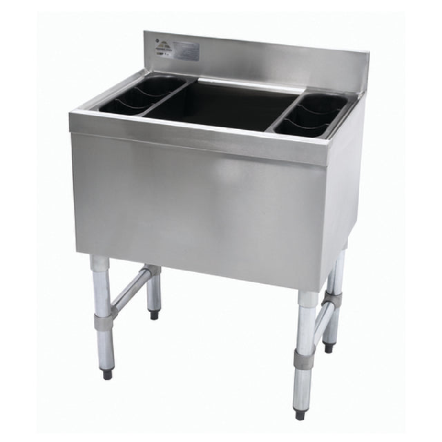 Advance Tabco SLI-12-48-7 Underbar Basics™ Cocktail Unit 12" Deep Chest With 7-circuit Cold Plate