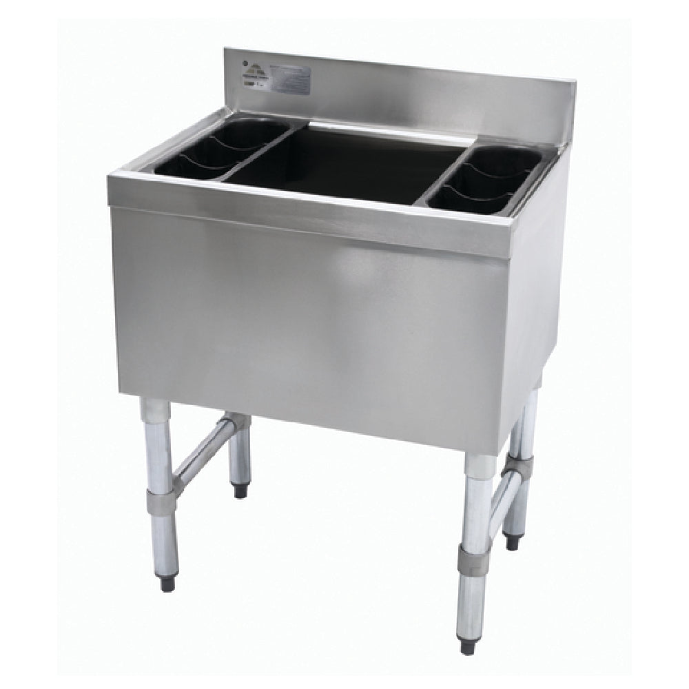 Advance Tabco SLI-12-36-7 Underbar Basics™ Cocktail Unit 12" Deep Chest With 7-circuit Cold Plate