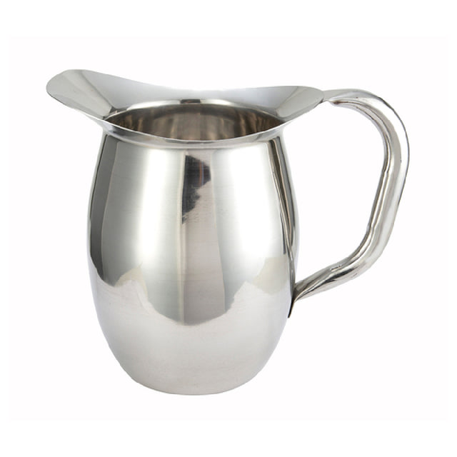 Winco WPB-2 Bell Pitcher 2 Qt. Heavy Weight Stainless Steel