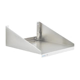 OlympicJMS2424SS Fabricated Microwave Wall Shelf 24" X 24" 18/304 Stainless Steel