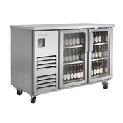 Blue Air BLBB59-2SG-HC - Back Bar Cooler, Two-section, 58-3/4"W