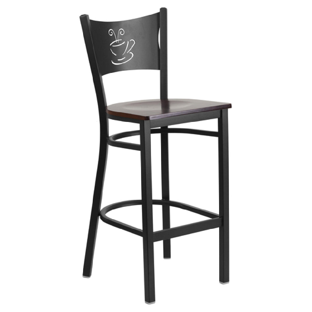 Flash Furniture XU-DG-60114-COF-BAR-WALW-GG Hercules Series Restaurant Bar Stool