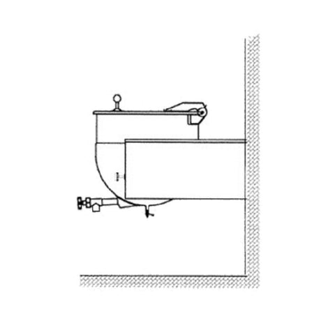 Legion LTWC-100 Stationary Direct Steam Kettle 100-gallon 304 Stainless Steel Liner