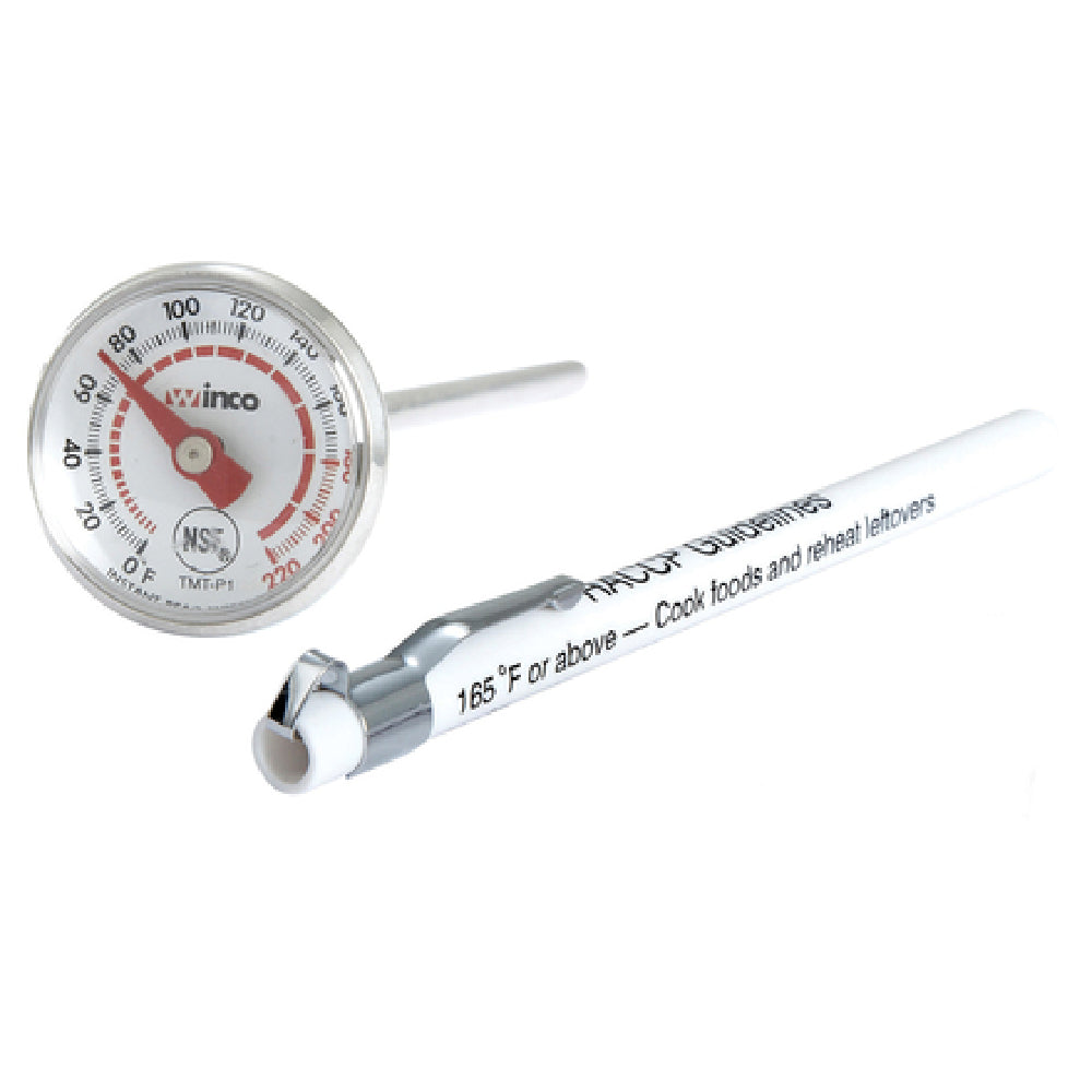 Winco TMT-P1 Pocket Thermometer Temperature Range 0° To 220° F 1" Dia. Dial Face