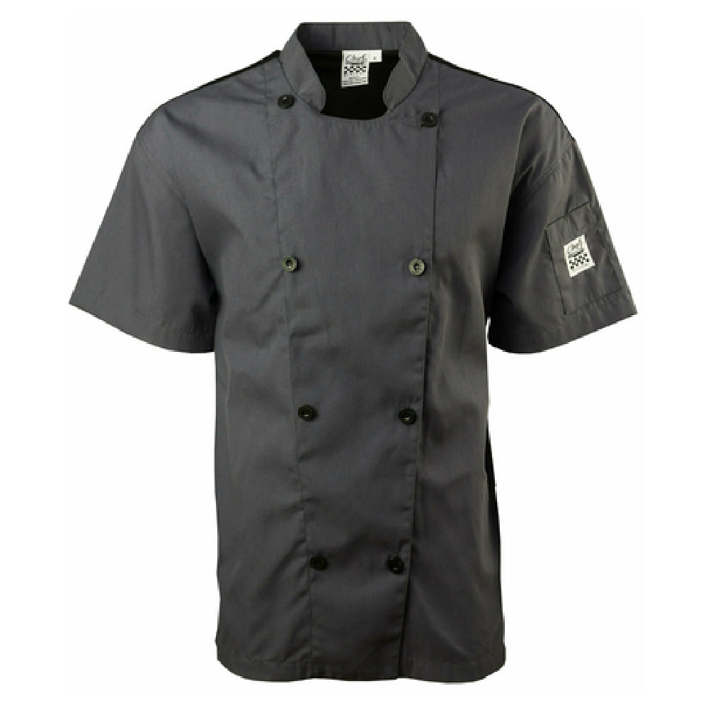 John Ritzenthaler Company J205GR-M Chef Revival® Performance Series Jacket Medium Double Breasted