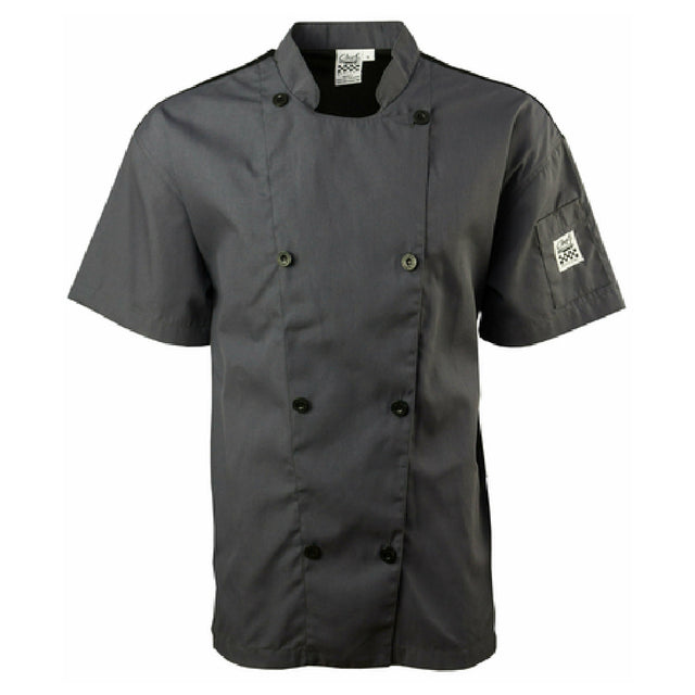 John Ritzenthaler Company J205GR-L Chef Revival® Performance Series Jacket Large Double Breasted