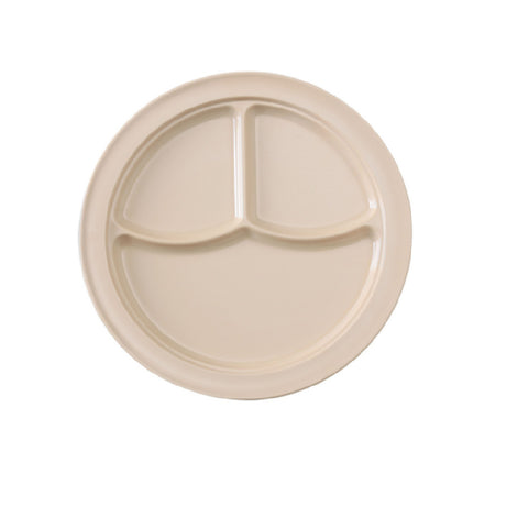 Yanco NS-703T Nessico Compartment Plate 10-1/4" Dia. 3-compartments
