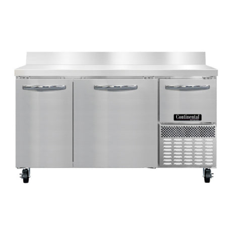 Continental Refrigerator RA60SNBS Refrigerated Base Shallow Depth Worktop Unit