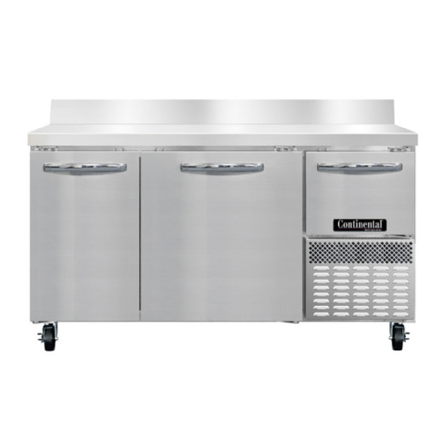 Continental Refrigerator RA60SNBS Refrigerated Base Shallow Depth Worktop Unit