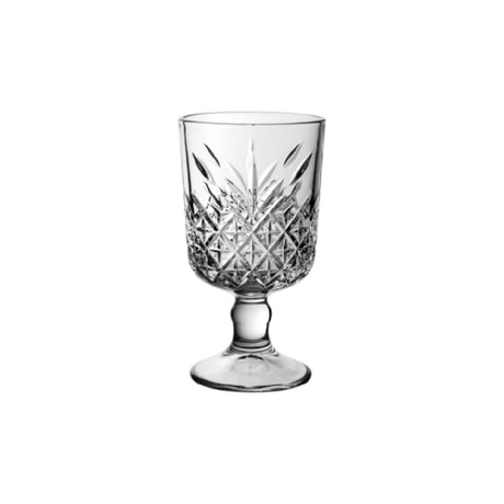 Steelite P440376 Goblet Glass 11.25 Oz. (H 6" M 3-1/2" T 3-1/2" B 2-7/8") Soda Lime