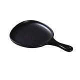 Yanco MO-810BK Moderne Pan Plate 12"L X 8"W X 1"H Organic Shaped