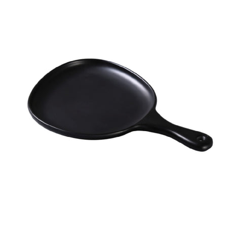 Yanco MO-810BK Moderne Pan Plate 12"L X 8"W X 1"H Organic Shaped
