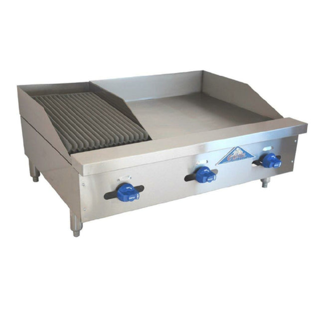 Comstock-Castle FHP36-24T-1LB Char-Broiler/Griddle Combination Countertop Gas