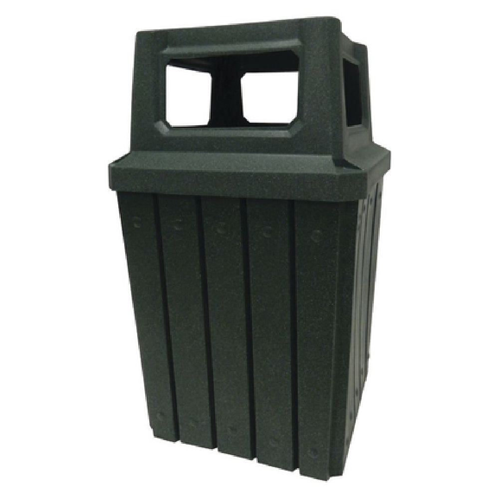 Hubert 97042 - Trash Receptacle, 52 Gallon, 23-1/2" X 23-1/2" X 29"H